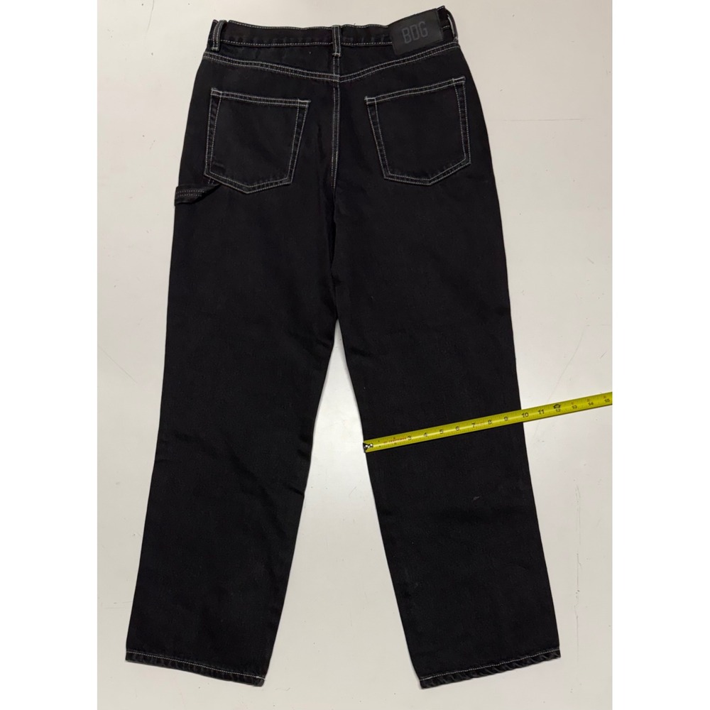 BDG Skate Fit Black Contrast Stitch Carpenter Jeans‎ 30/32 Mens Relaxed Wide Leg - Picture 5 of 6